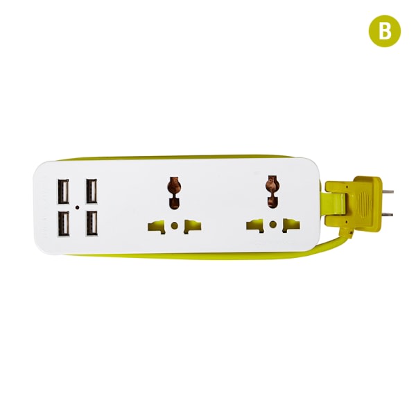 IC Bärbar Power Strip Protector 1,5M förlängningssladd B