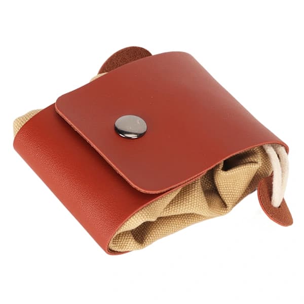 Large Capacity Durable Canvas PU Leather Waterproof Khaki Foraging Pouch for Fruit Picking Flower and Mushroom Picking