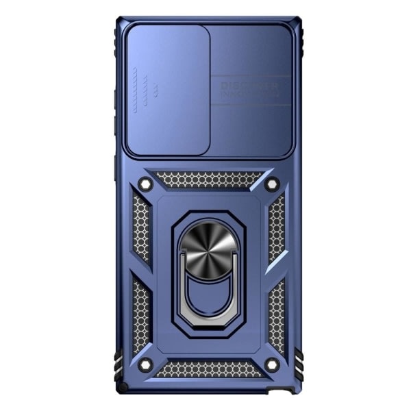IC Samsung Galaxy S23 Ultra Kotelo Hybrid Ring CamShield Sininen