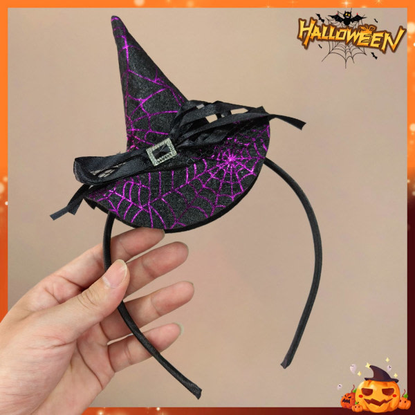 IC Halloween Hårband Håraccessoarer (Hatt Lila)