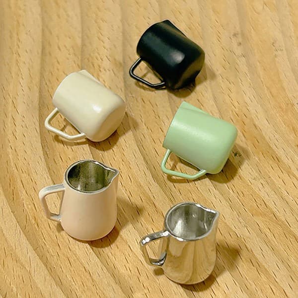 IC 1:12 Dockhus Kaffekopp Dockhus Mini Vattenkokare Modell Dockhus Aprikos