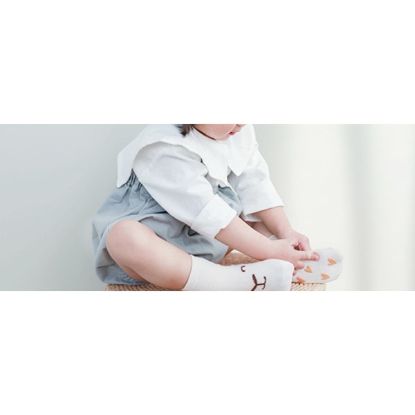 IC 10-pack barnstrumpor med antislip - Monster L(4-6 år)