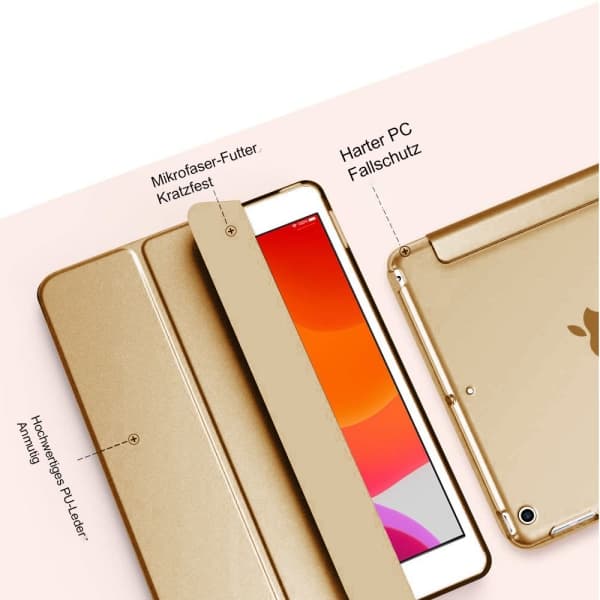 Etui kompatibelt med iPad Mini 3/ iPad Mini 2/ iPad Mini - Gullfarget