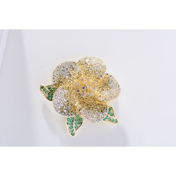 IC CNE Elegant kamelia zirkonbrosch
