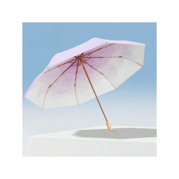 Five-fold 8-bone Macaron Color Gradient Umbrella Sun Protection
