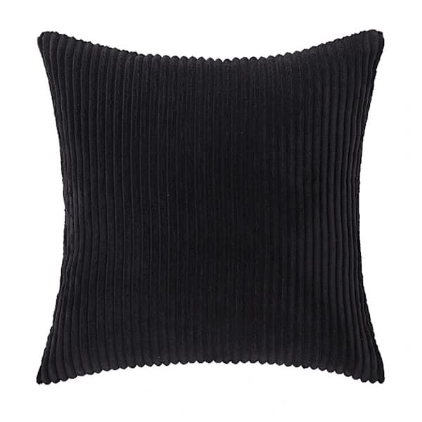 Fløjlsbetræk, fløjlsbetræk, pudebetræk, sofapude, pyntepude, grå 60 x 60 cm sort 60 x 60 cm schwarz