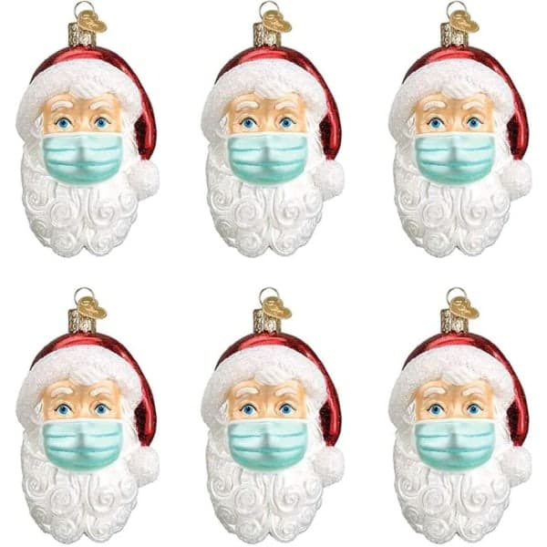 IC Hængende julemand med maske, 3D julepynt,