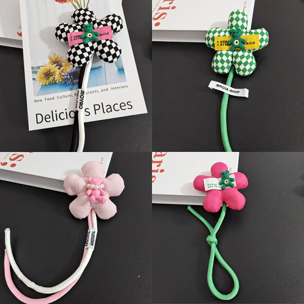 IC Naisten kamelia kukka rintaneula tarvikkeet Little Bear Doll D Vihreä