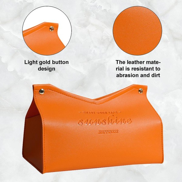IC NOE Modern läder Tissue Box Hållare
