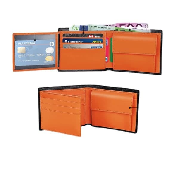 IC Löst Blad Tri-Fold Läderplånbok RFID Business Multi-Card Myntväska Mode Herrplånbok