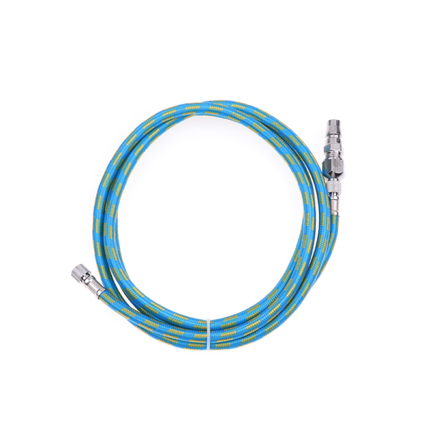 IC 180CM Airbrush Hose Spray Pen Woven Pipe 1/8" BSP Adapter Fitti Blue onesize