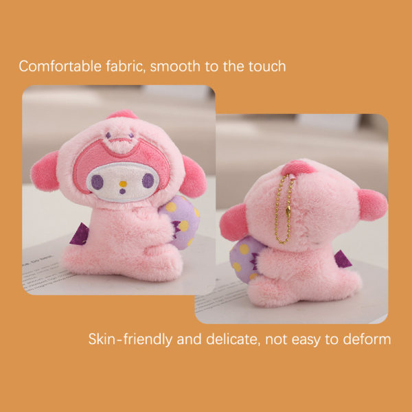IC Tegnede Kawaii Plysjlegetøj Blød PP Bomuld Dukker Hængende Legetøj e B C