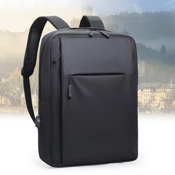 New Laptop Backpack with USB for Business and Leisure, Large Capacity for Students, Office, and Work, Can Be Worn on Both Shoulders Grey grey