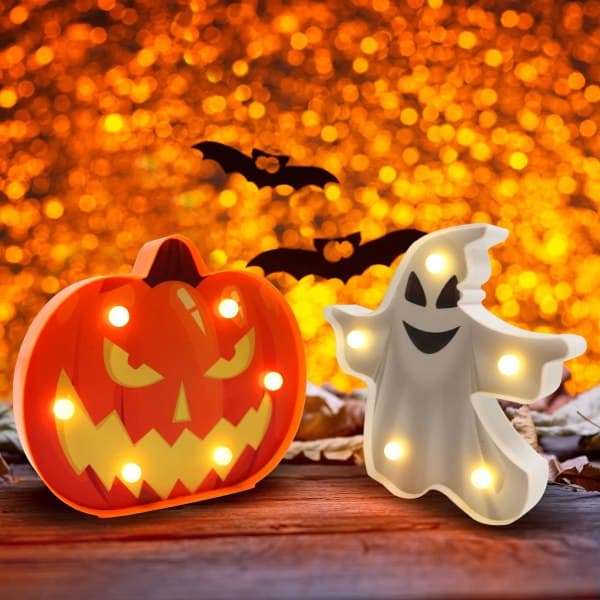 IC Halloween-dekorationer - Græskar- og spøgelseslys - Hall