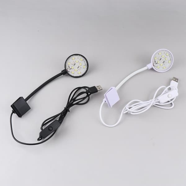 IC Fish Tanks Clip-on Lys Klemme LED Perlelys 360-graders Rota Sort