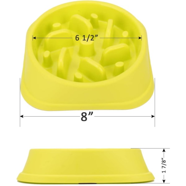 IC Dog Slow Feeder Bowl, sklisikker pusleskål - Anti-Gulping Pet