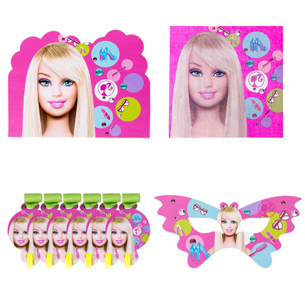 IC 1/6ST Barbie Prinsesse Festkjole Barn Bursdager disc 9-tommer