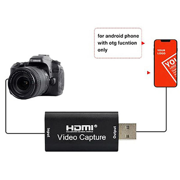 4K Videoopptakskort USB 3.0 HDMI-kompatibel Grabber Recorder