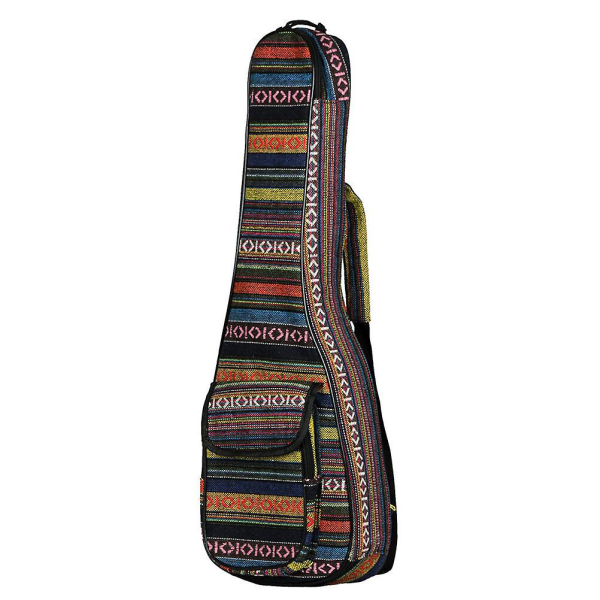 1st praktiskt ukulelepaket modeförvaringsväska för ukulele (regnbågsfärg) (32X24X12CM, regnbågsfärg) IC