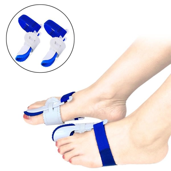 IC Hallux Valgus Korrigering 2 par Hallux Valgus Korrigering Stor tå Justerbar erme for menn og kvinner