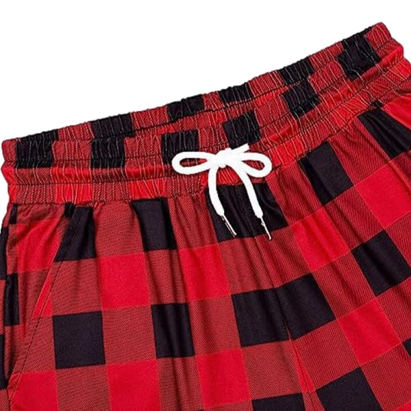 Dame Pyjamasbukser Sovklær Buffalo Plaid Pyjamas Rød M