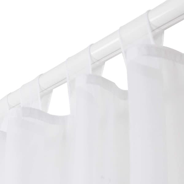 IC Scarfgardin 2-pack gardin med blommönster för vardagsrummet Scarfspänne (Bredd 150cm Höjd 245cm, Blå)