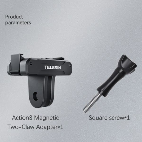 IC Høj kvalitet magnetisk dobbeltladningsadapter Aluminiumlegering Action C Sort A1