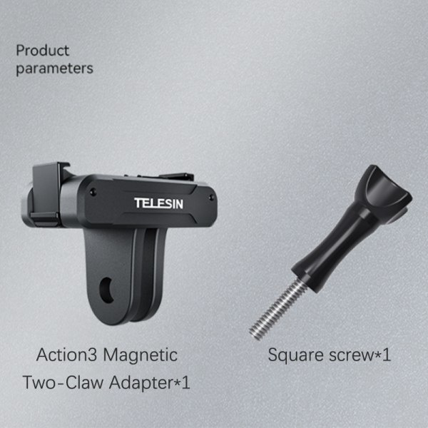IC Korkea Laatu Magneettinen Kaksiladattava Adapteri Alumiiniseos Action C Musta A1