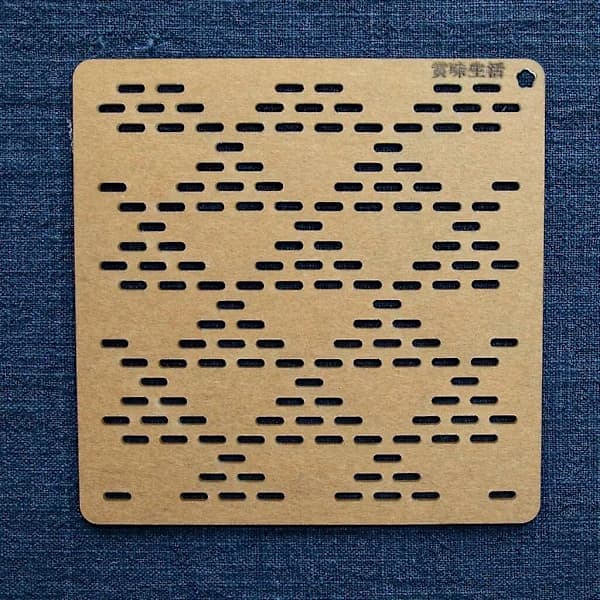 Broderikit Patchwork Handkonto Sömnad Ritverktyg Quiltningslinjal Akryl Sashiko Designform Mall