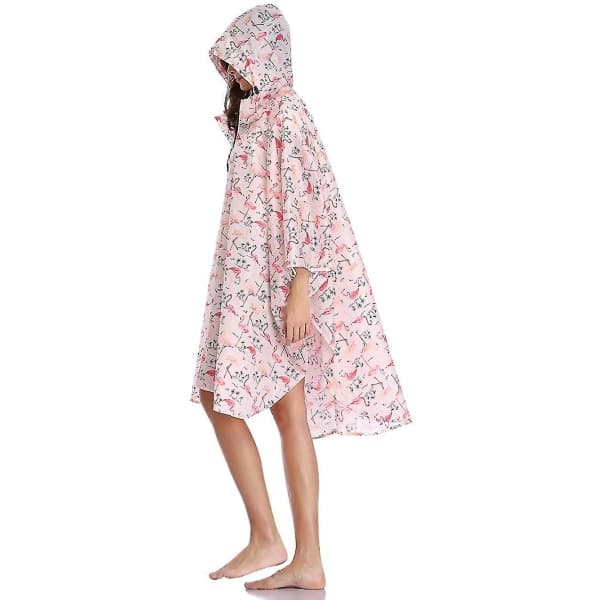 IC Regnponcho Jakke Kappa Huve til Voksne med Lommer