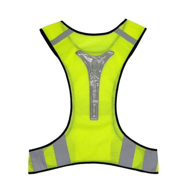 IC Ultratunn lätt säkerhetsväst med 360° hög synlighet för löpning, jogging, cykling, vandring, promenader, gul (2-pack)
