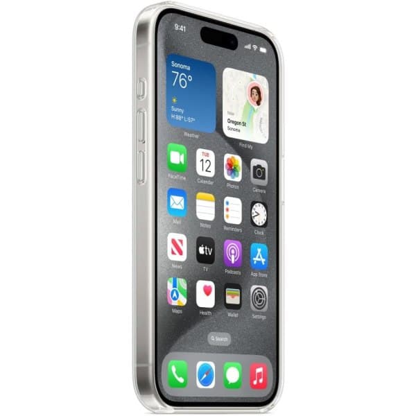 IC Apple Transparent etui med MagSafe til iPhone 15 Pro