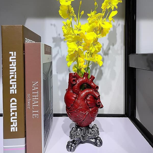 IC Hjertevas - Anatomisk Hjertevas Resin Plante Modern Skulptur