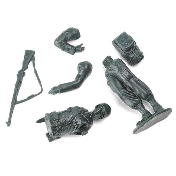 IC 4D-montering 1/18 Soldat Soldat Modelldukke 8st/ Sett Gutter Krig