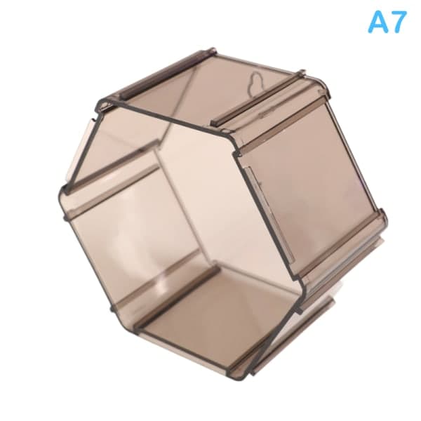 IC Display Case Hexagonal Clear Blind Box Showcase DIY Storage Rac A7