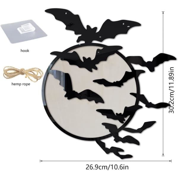 Halloween Häxa Fladdermus Katt Trädekorationer - Vardagsrum Sovrum