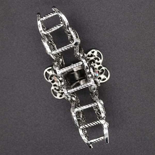 IC 2 stk - vintage Kvinner Retro Chic Rhinestone Alloy Fancy Hårklype Kjeve Klipp Nål