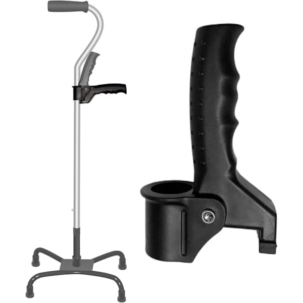 Cane Handle for Seniors Stand Assist 136 kg Capacity Mobility Aid Crutch Accessory