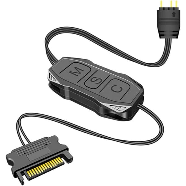 5V 3PIN ARGB Controller SATA Strømforsyning til 5V ARGB Blæserløse Bundkort eller DIY ARGB, osv.
