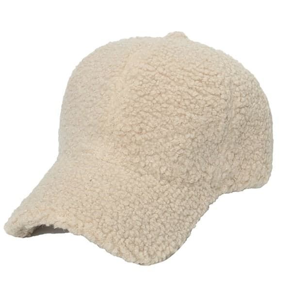 IC Vintermössa för kvinnor lammull enfärgad varm Beige