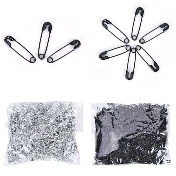 IC 1000 st 000# Säkerhetsnålar Fynd Päronformade säkerhetsnålar för Silver