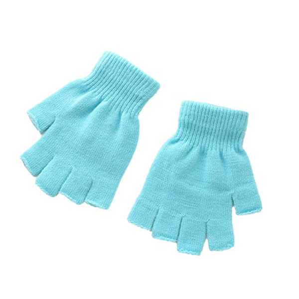 Firkantede handsker, korte & fingerløse - Turkis Turk Turquoise one size