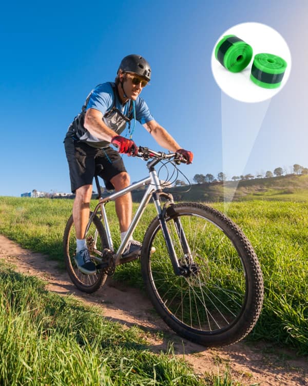 2-delad punkteringssäker cykeltejp - 2300 x 38 mm - PU - innerslang