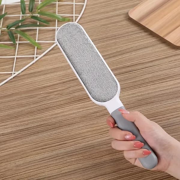 1 stk genanvendelig børste til fjernelse af dyrehår - Effektiv statisk elektricitetsfjerner til tøj, - sengetøj, - sofaer 2 Pack (blue + Gray)