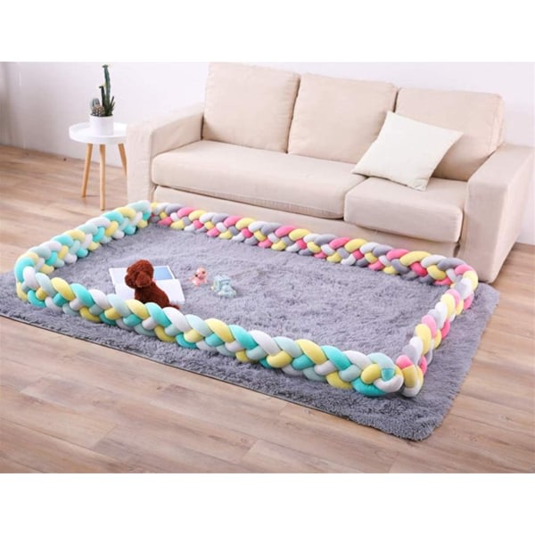 IC Spjelseng Bumper 4 Weave Baby Snake Flettet Bumper Fløyel #3