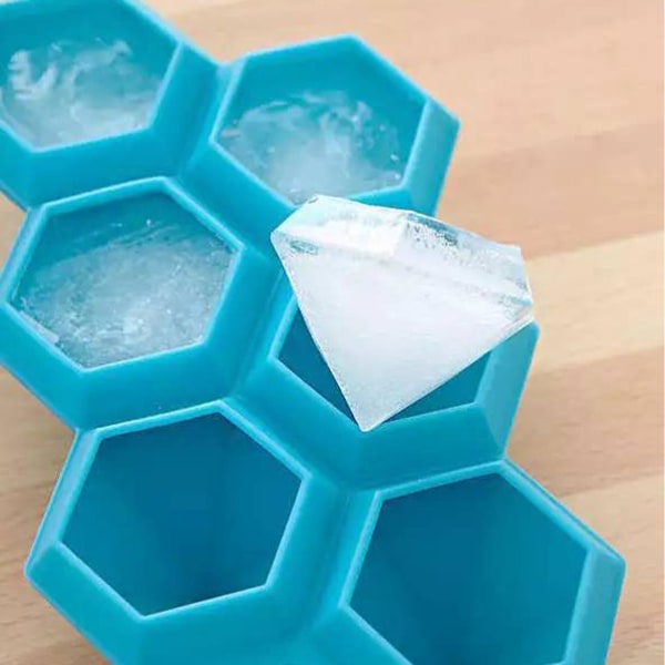 6 galler isbricka diamantform multifunktionellt material av livsmedelskvalitet Ice Cube form för dryck