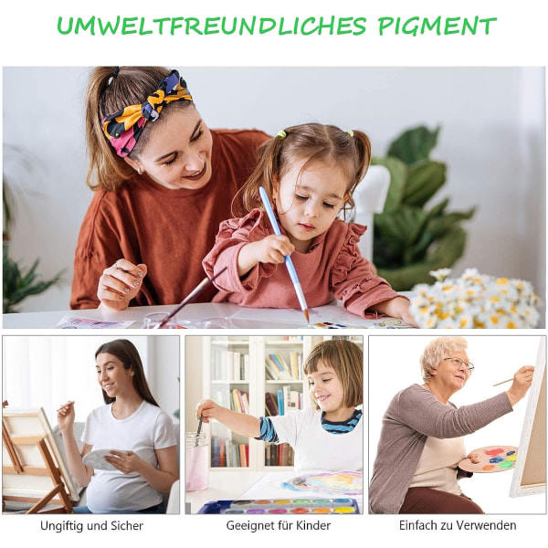 IC Mal efter tal for voksne, DIY håndmalede oliemaleri