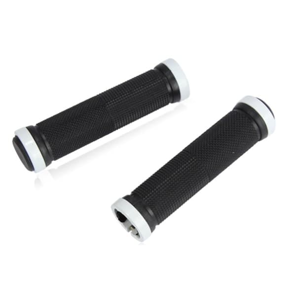 IC vit 1 par cykelstyregrepp MTB BMX håndtag Længde 13cm Diameter Ca 2,2cm