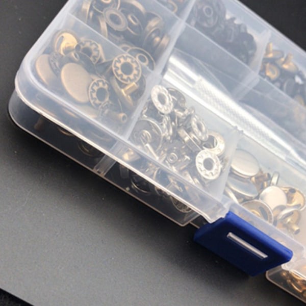 IC 120 st Snap Fasteners Kit 12,5 mm metallknapp med tryckknappar