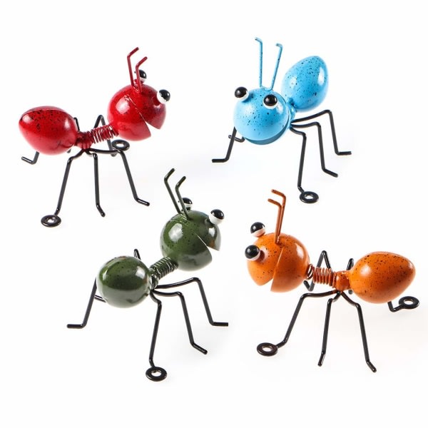 IC 4 dele myrväggdekor, 3D myrväggkonst, djurväggdekoration